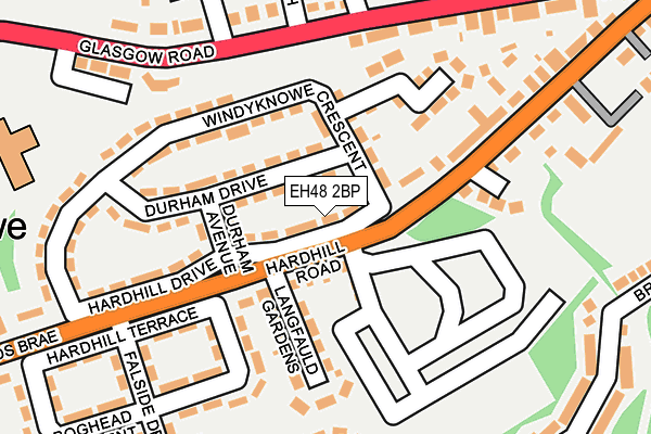 EH48 2BP map - OS OpenMap – Local (Ordnance Survey) EH48 2BP map - OS OpenMap – Local (Ordnance Survey)