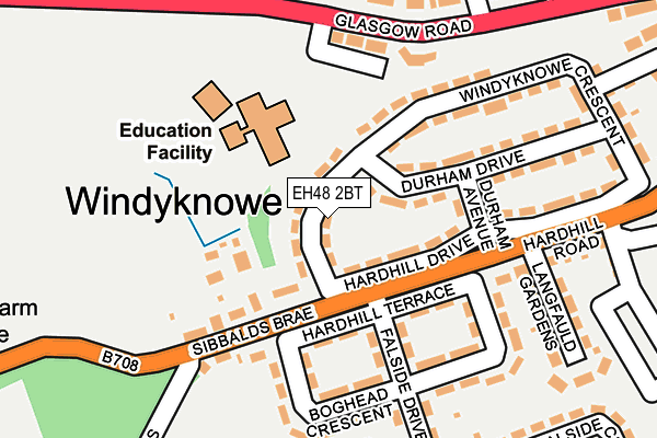 EH48 2BT map - OS OpenMap – Local (Ordnance Survey) EH48 2BT map - OS OpenMap – Local (Ordnance Survey)