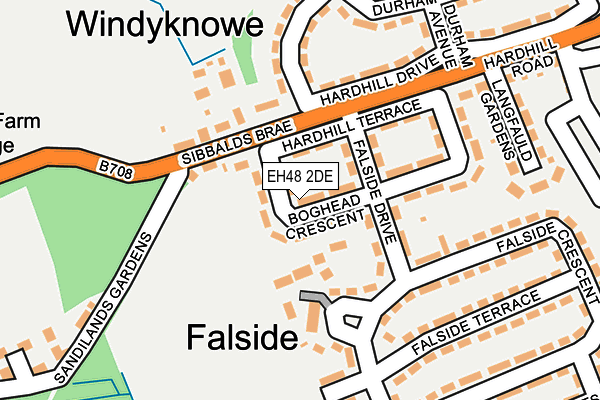 EH48 2DE map - OS OpenMap – Local (Ordnance Survey) EH48 2DE map - OS OpenMap – Local (Ordnance Survey)