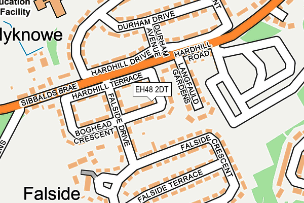 EH48 2DT map - OS OpenMap – Local (Ordnance Survey) EH48 2DT map - OS OpenMap – Local (Ordnance Survey)