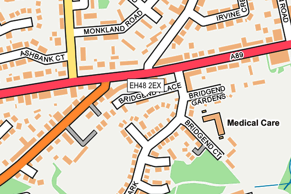 EH48 2EX map - OS OpenMap – Local (Ordnance Survey) EH48 2EX map - OS OpenMap – Local (Ordnance Survey)