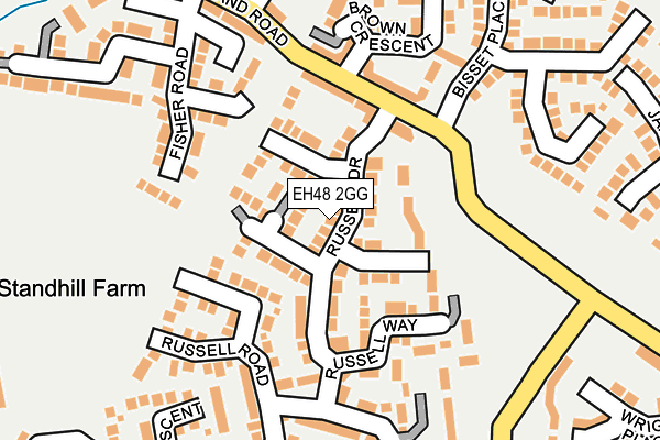 EH48 2GG map - OS OpenMap – Local (Ordnance Survey) EH48 2GG map - OS OpenMap – Local (Ordnance Survey)