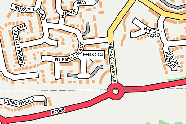 EH48 2GJ map - OS OpenMap – Local (Ordnance Survey) EH48 2GJ map - OS OpenMap – Local (Ordnance Survey)
