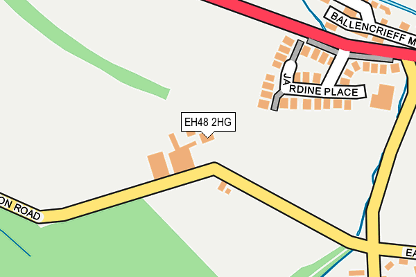 EH48 2HG map - OS OpenMap – Local (Ordnance Survey) EH48 2HG map - OS OpenMap – Local (Ordnance Survey)