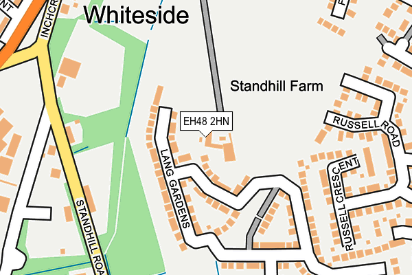 EH48 2HN map - OS OpenMap – Local (Ordnance Survey) EH48 2HN map - OS OpenMap – Local (Ordnance Survey)