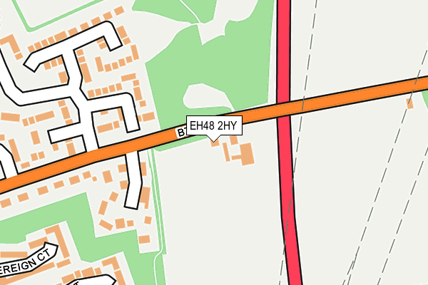 EH48 2HY map - OS OpenMap – Local (Ordnance Survey) EH48 2HY map - OS OpenMap – Local (Ordnance Survey)