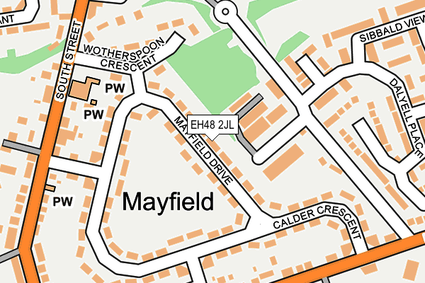 EH48 2JL map - OS OpenMap – Local (Ordnance Survey) EH48 2JL map - OS OpenMap – Local (Ordnance Survey)