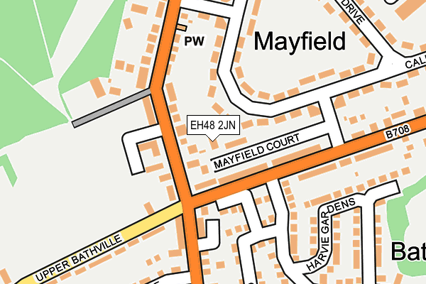 EH48 2JN map - OS OpenMap – Local (Ordnance Survey) EH48 2JN map - OS OpenMap – Local (Ordnance Survey)