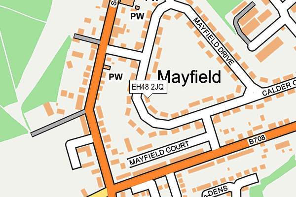 EH48 2JQ map - OS OpenMap – Local (Ordnance Survey) EH48 2JQ map - OS OpenMap – Local (Ordnance Survey)