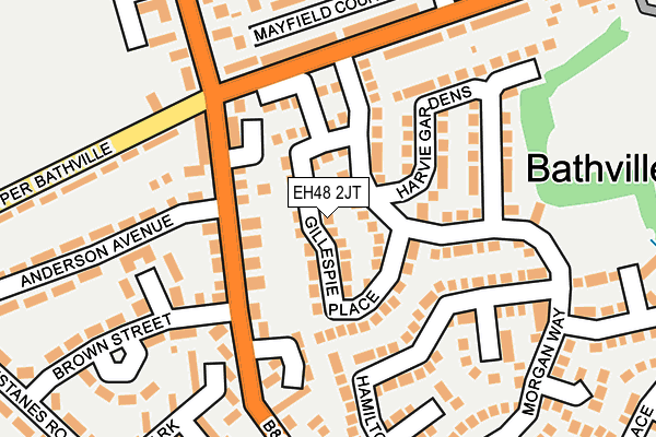 EH48 2JT map - OS OpenMap – Local (Ordnance Survey) EH48 2JT map - OS OpenMap – Local (Ordnance Survey)