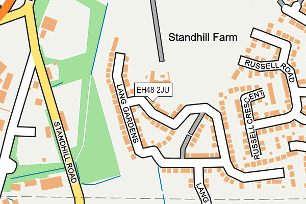 EH48 2JU map - OS OpenMap – Local (Ordnance Survey) EH48 2JU map - OS OpenMap – Local (Ordnance Survey)
