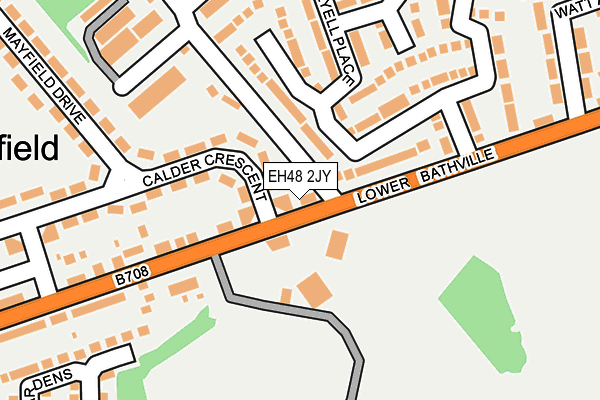 EH48 2JY map - OS OpenMap – Local (Ordnance Survey) EH48 2JY map - OS OpenMap – Local (Ordnance Survey)