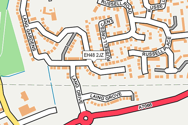 EH48 2JZ map - OS OpenMap – Local (Ordnance Survey) EH48 2JZ map - OS OpenMap – Local (Ordnance Survey)