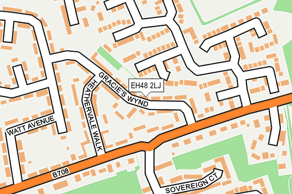 EH48 2LJ map - OS OpenMap – Local (Ordnance Survey) EH48 2LJ map - OS OpenMap – Local (Ordnance Survey)