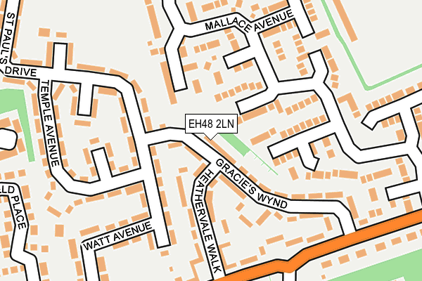 EH48 2LN map - OS OpenMap – Local (Ordnance Survey) EH48 2LN map - OS OpenMap – Local (Ordnance Survey)