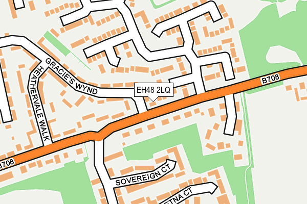EH48 2LQ map - OS OpenMap – Local (Ordnance Survey) EH48 2LQ map - OS OpenMap – Local (Ordnance Survey)