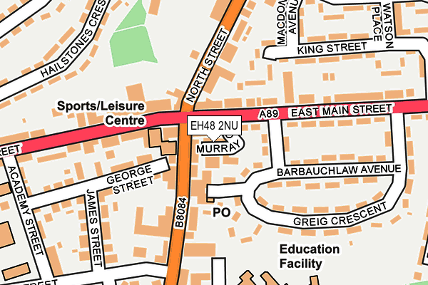 EH48 2NU map - OS OpenMap – Local (Ordnance Survey) EH48 2NU map - OS OpenMap – Local (Ordnance Survey)