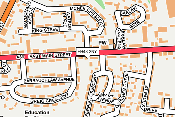EH48 2NY map - OS OpenMap – Local (Ordnance Survey) EH48 2NY map - OS OpenMap – Local (Ordnance Survey)