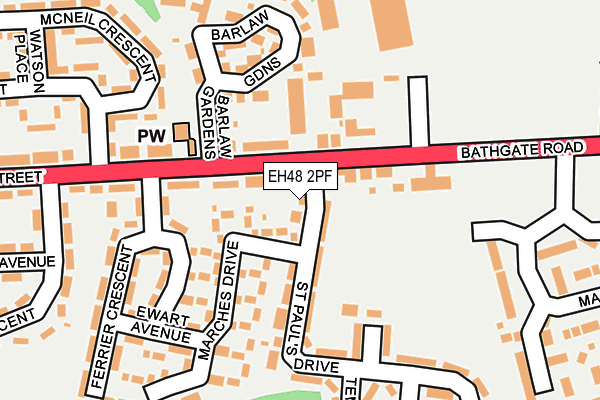 EH48 2PF map - OS OpenMap – Local (Ordnance Survey) EH48 2PF map - OS OpenMap – Local (Ordnance Survey)