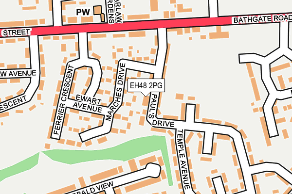 EH48 2PG map - OS OpenMap – Local (Ordnance Survey) EH48 2PG map - OS OpenMap – Local (Ordnance Survey)