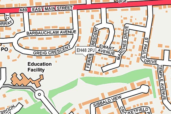 EH48 2PJ map - OS OpenMap – Local (Ordnance Survey) EH48 2PJ map - OS OpenMap – Local (Ordnance Survey)