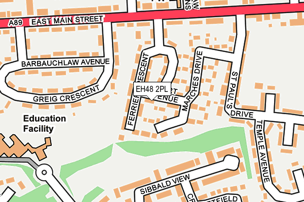 EH48 2PL map - OS OpenMap – Local (Ordnance Survey) EH48 2PL map - OS OpenMap – Local (Ordnance Survey)
