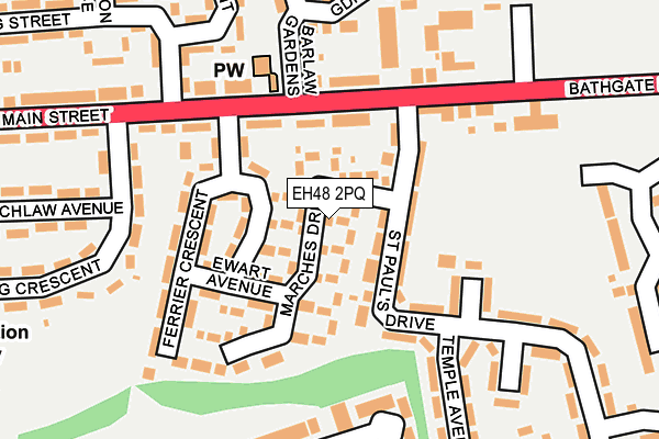 EH48 2PQ map - OS OpenMap – Local (Ordnance Survey) EH48 2PQ map - OS OpenMap – Local (Ordnance Survey)