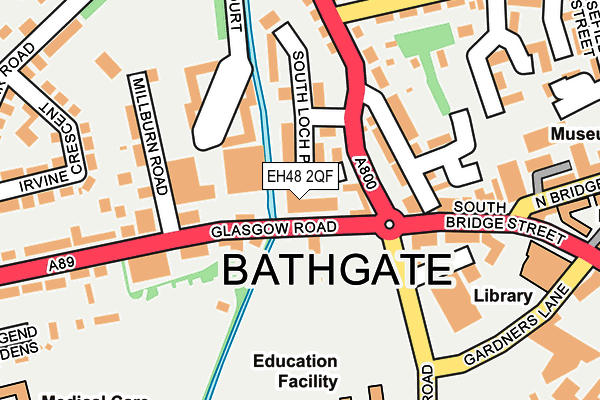 EH48 2QF map - OS OpenMap – Local (Ordnance Survey) EH48 2QF map - OS OpenMap – Local (Ordnance Survey)