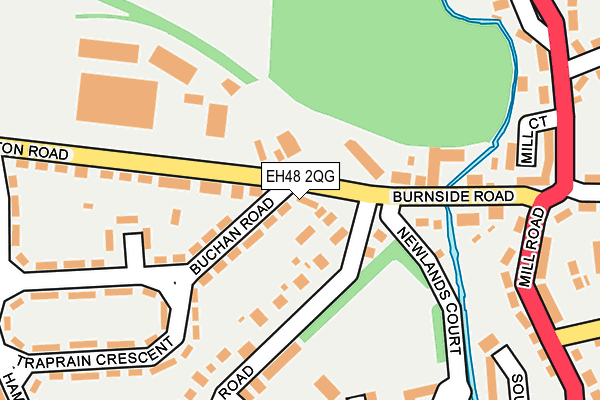EH48 2QG map - OS OpenMap – Local (Ordnance Survey) EH48 2QG map - OS OpenMap – Local (Ordnance Survey)