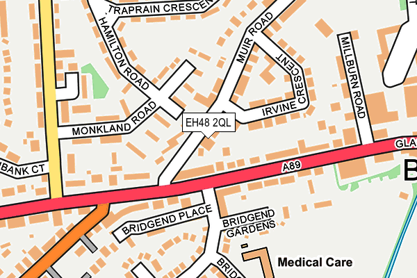 EH48 2QL map - OS OpenMap – Local (Ordnance Survey) EH48 2QL map - OS OpenMap – Local (Ordnance Survey)