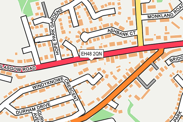 EH48 2QN map - OS OpenMap – Local (Ordnance Survey) EH48 2QN map - OS OpenMap – Local (Ordnance Survey)