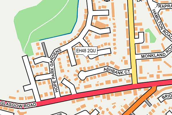 EH48 2QU map - OS OpenMap – Local (Ordnance Survey) EH48 2QU map - OS OpenMap – Local (Ordnance Survey)