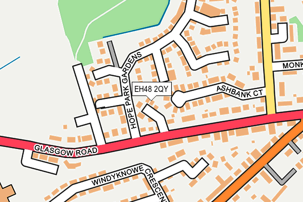 EH48 2QY map - OS OpenMap – Local (Ordnance Survey) EH48 2QY map - OS OpenMap – Local (Ordnance Survey)