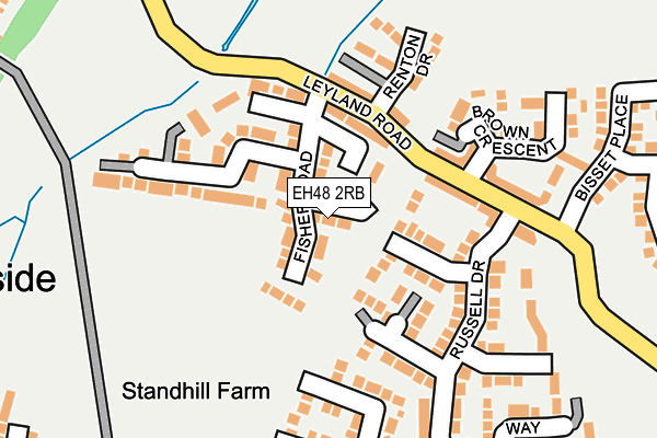 EH48 2RB map - OS OpenMap – Local (Ordnance Survey) EH48 2RB map - OS OpenMap – Local (Ordnance Survey)