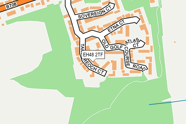 EH48 2TF map - OS OpenMap – Local (Ordnance Survey)