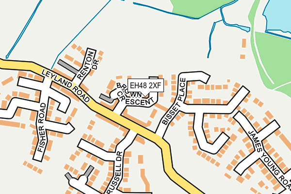 EH48 2XF map - OS OpenMap – Local (Ordnance Survey) EH48 2XF map - OS OpenMap – Local (Ordnance Survey)
