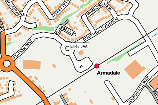 EH48 3AA map - OS OpenMap – Local (Ordnance Survey) EH48 3AA map - OS OpenMap – Local (Ordnance Survey)
