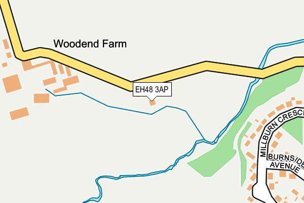EH48 3AP map - OS OpenMap – Local (Ordnance Survey) EH48 3AP map - OS OpenMap – Local (Ordnance Survey)