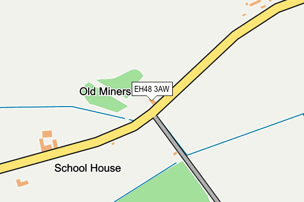 EH48 3AW map - OS OpenMap – Local (Ordnance Survey) EH48 3AW map - OS OpenMap – Local (Ordnance Survey)