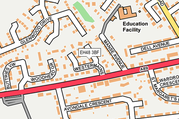 EH48 3BF map - OS OpenMap – Local (Ordnance Survey) EH48 3BF map - OS OpenMap – Local (Ordnance Survey)