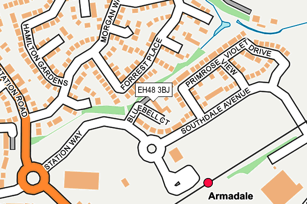 EH48 3BJ map - OS OpenMap – Local (Ordnance Survey) EH48 3BJ map - OS OpenMap – Local (Ordnance Survey)