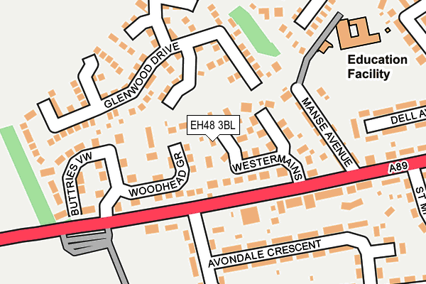 EH48 3BL map - OS OpenMap – Local (Ordnance Survey) EH48 3BL map - OS OpenMap – Local (Ordnance Survey)