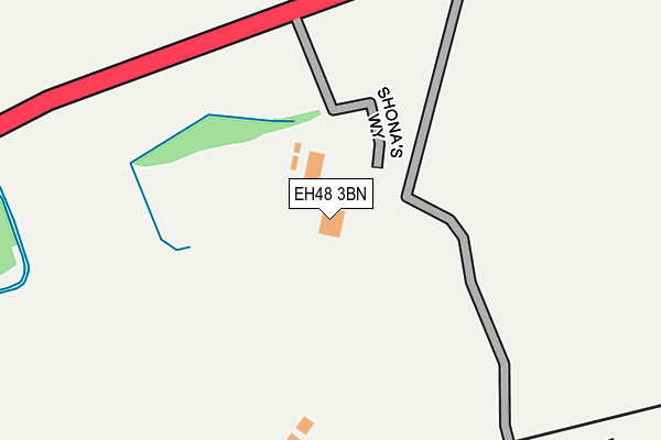 EH48 3BN map - OS OpenMap – Local (Ordnance Survey) EH48 3BN map - OS OpenMap – Local (Ordnance Survey)