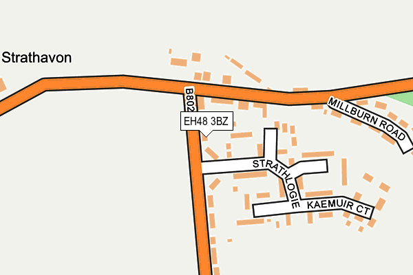 EH48 3BZ map - OS OpenMap – Local (Ordnance Survey) EH48 3BZ map - OS OpenMap – Local (Ordnance Survey)