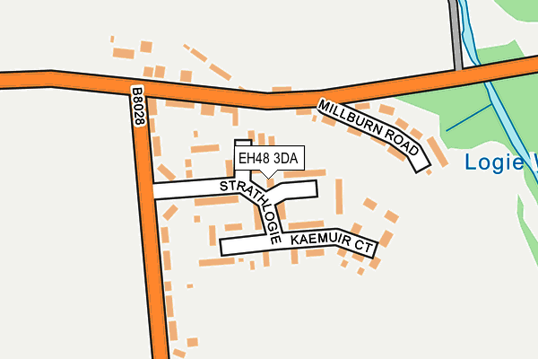 EH48 3DA map - OS OpenMap – Local (Ordnance Survey) EH48 3DA map - OS OpenMap – Local (Ordnance Survey)