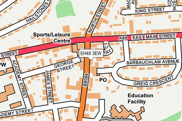 EH48 3EW map - OS OpenMap – Local (Ordnance Survey) EH48 3EW map - OS OpenMap – Local (Ordnance Survey)