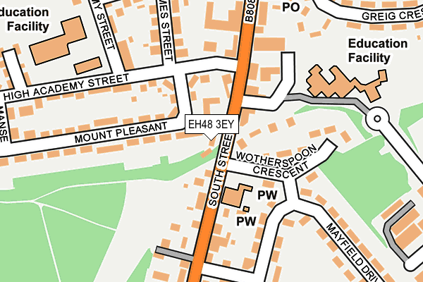 EH48 3EY map - OS OpenMap – Local (Ordnance Survey) EH48 3EY map - OS OpenMap – Local (Ordnance Survey)