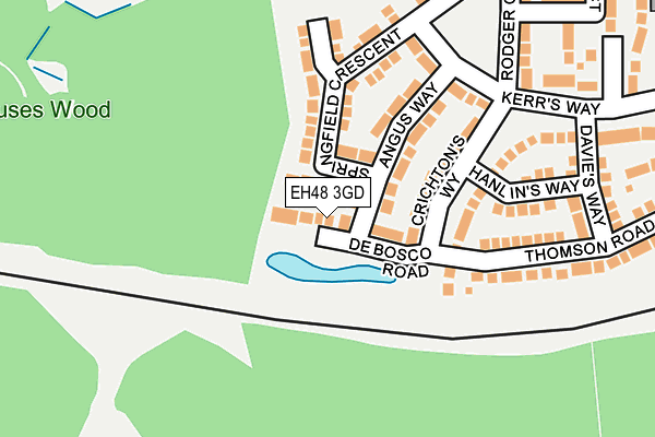 EH48 3GD map - OS OpenMap – Local (Ordnance Survey) EH48 3GD map - OS OpenMap – Local (Ordnance Survey)