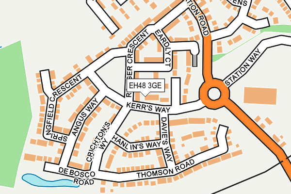 EH48 3GE map - OS OpenMap – Local (Ordnance Survey) EH48 3GE map - OS OpenMap – Local (Ordnance Survey)