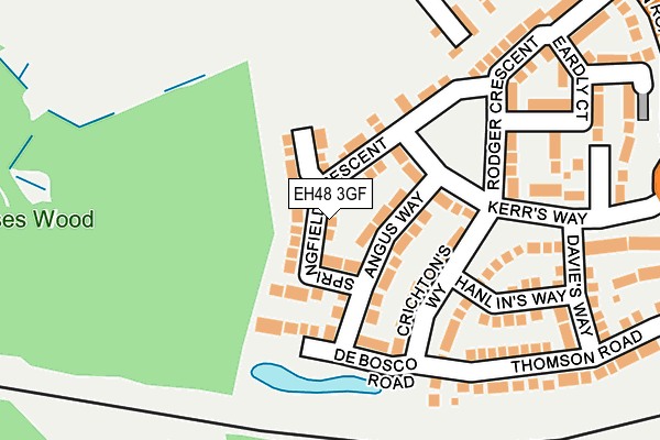 EH48 3GF map - OS OpenMap – Local (Ordnance Survey) EH48 3GF map - OS OpenMap – Local (Ordnance Survey)